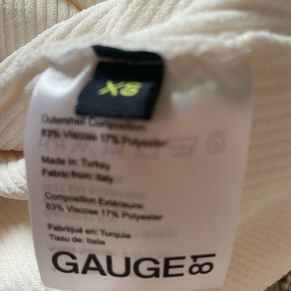 GAUGE81 Khota Knit Double-Layered Dress Sz XS Ivory - Picture 13 of 14